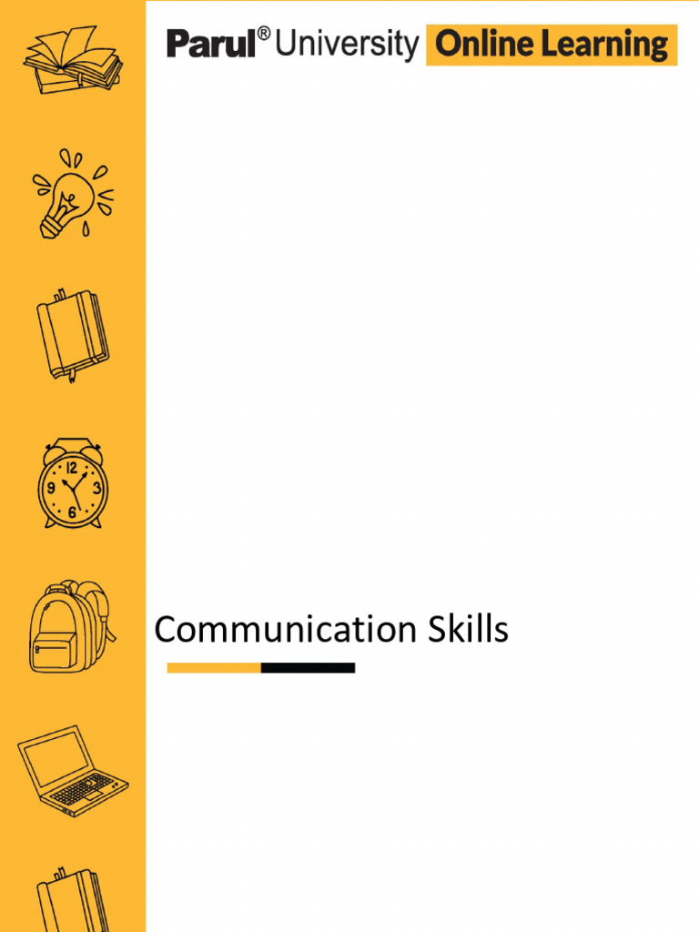 Lecture Notes - Communication Skills | PDF | Communication | Nonverbal ...