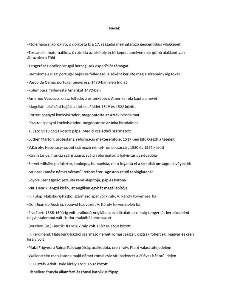Nevek | PDF