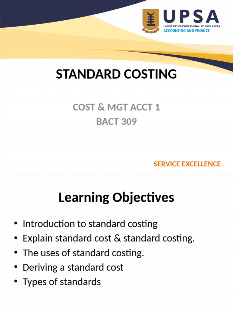 Understanding Standard Costing Concepts | PDF | Variance | Profit ...
