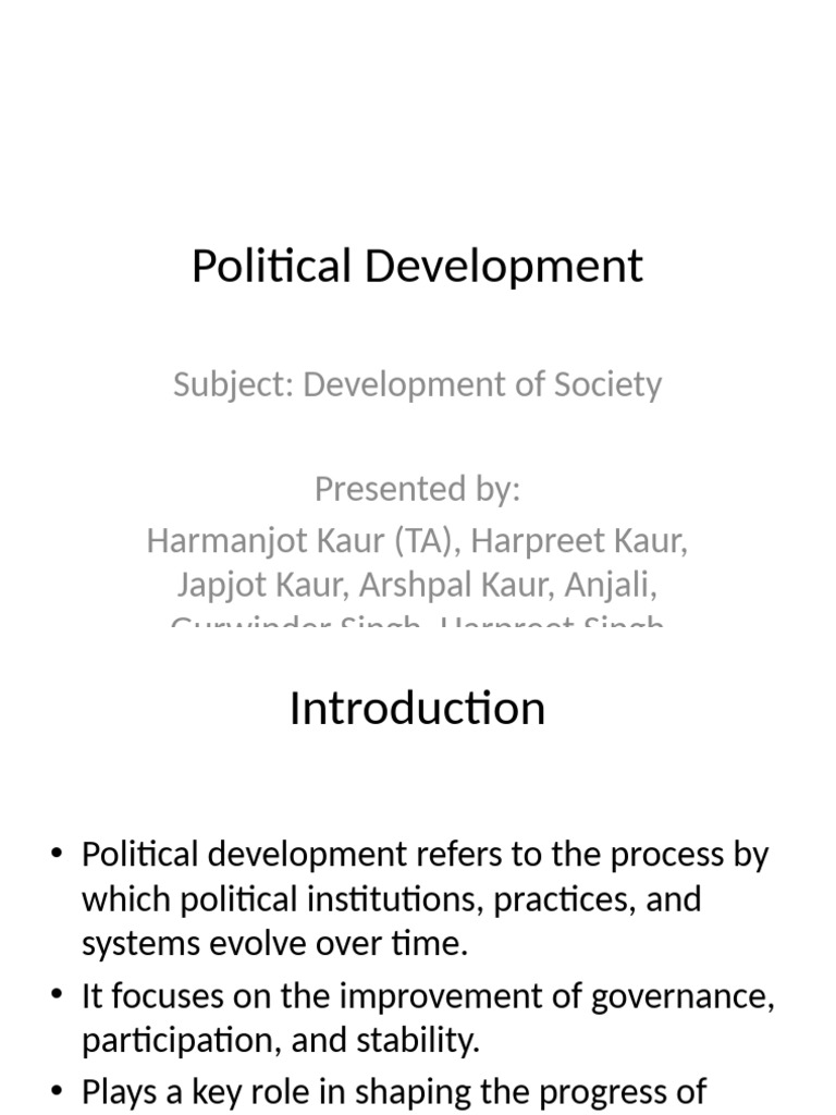 Understanding Political Development | PDF | Authoritarianism | Democracy