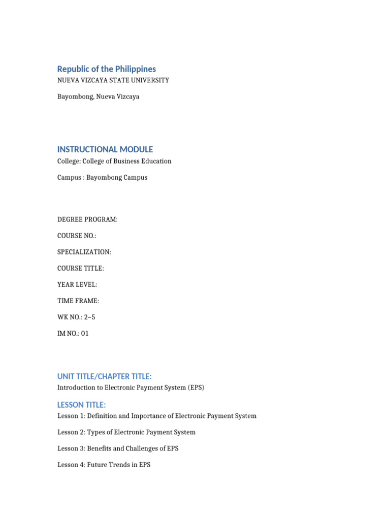 Electronic Payment System Overview | PDF | Debit Card | Point Of Sale