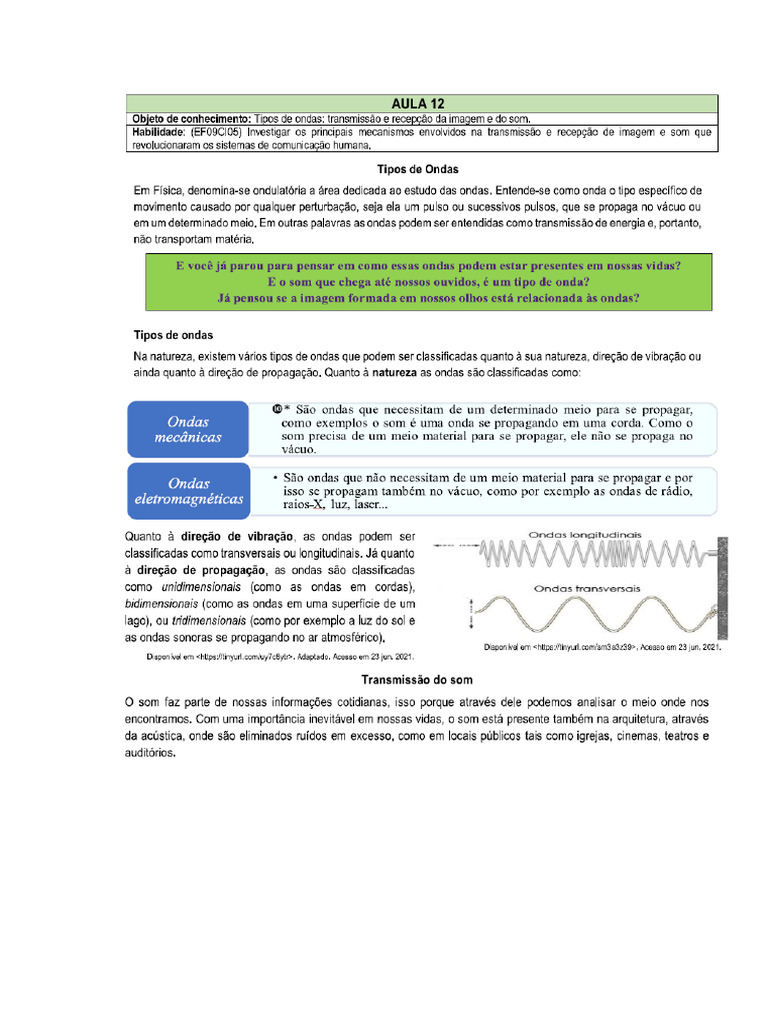 Material de Estudo Ondas | PDF