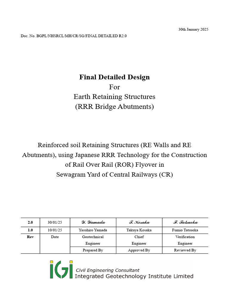 1.3 Design Calculations RRR-A | PDF | Strength Of Materials | Concrete