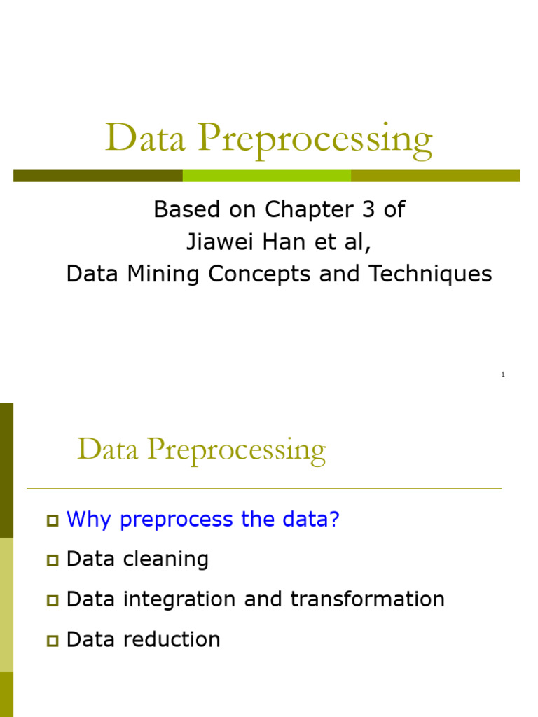 Essential Data Preprocessing Techniques | PDF | Cluster Analysis ...