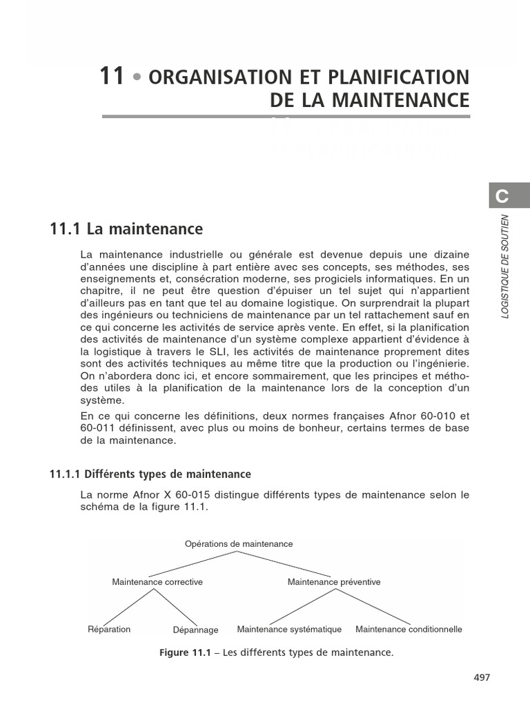 Planification et Types de Maintenance | PDF | Ingénierie des systèmes ...