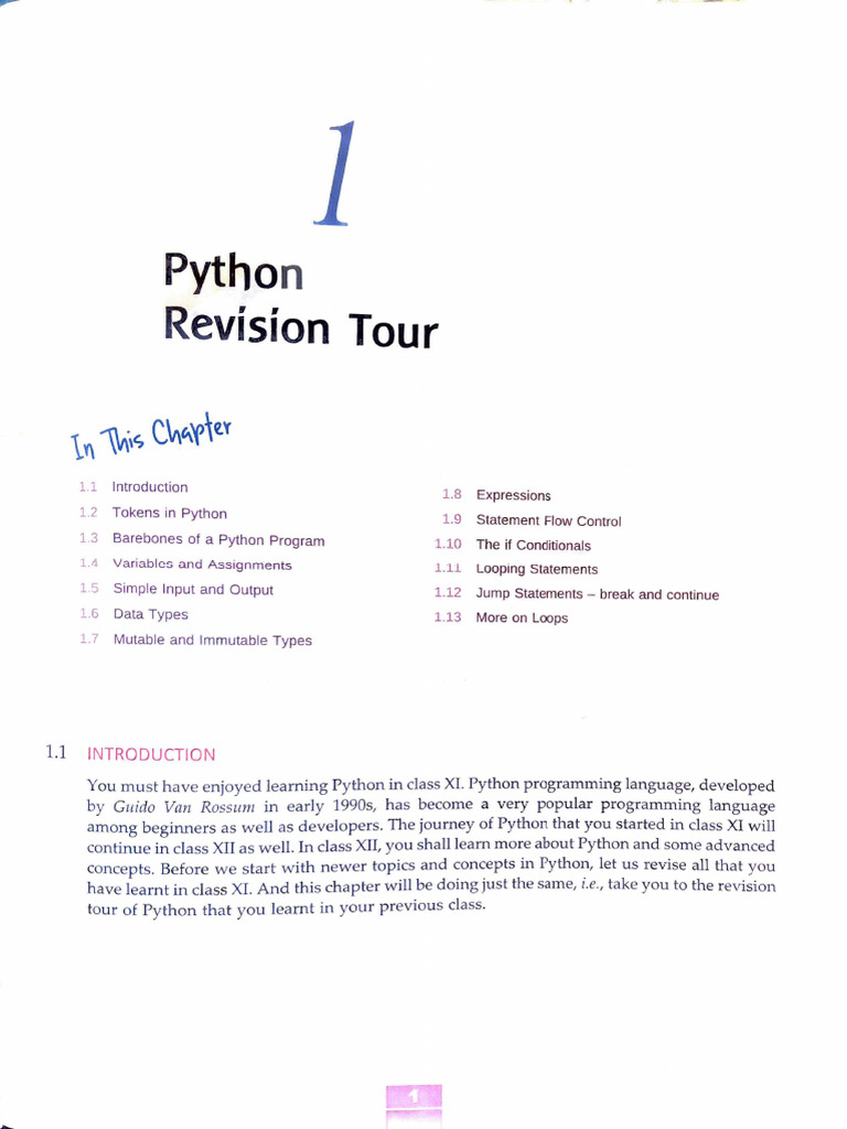 Python Programming Revision Guide | PDF | Boolean Data Type | Variable ...