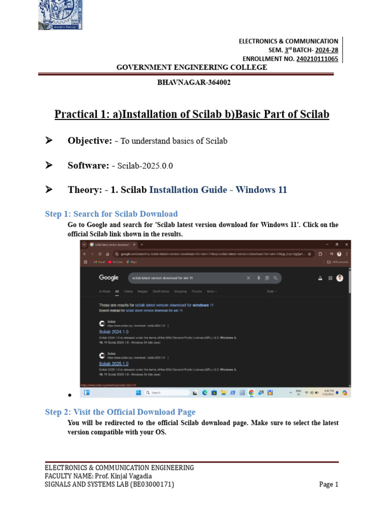Scilab Installation and Basics Guide | PDF | Computer Science | Software