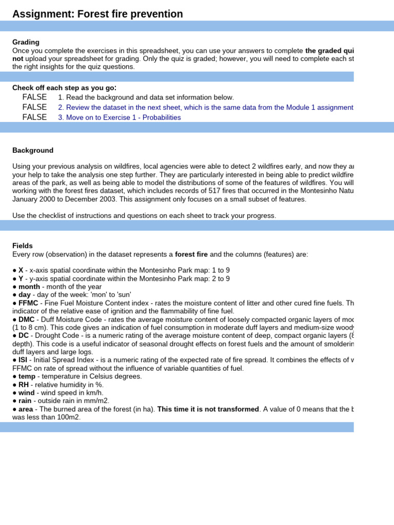Forest Fire Prevention Assignment Guide | PDF | Wildfire | Earth Sciences