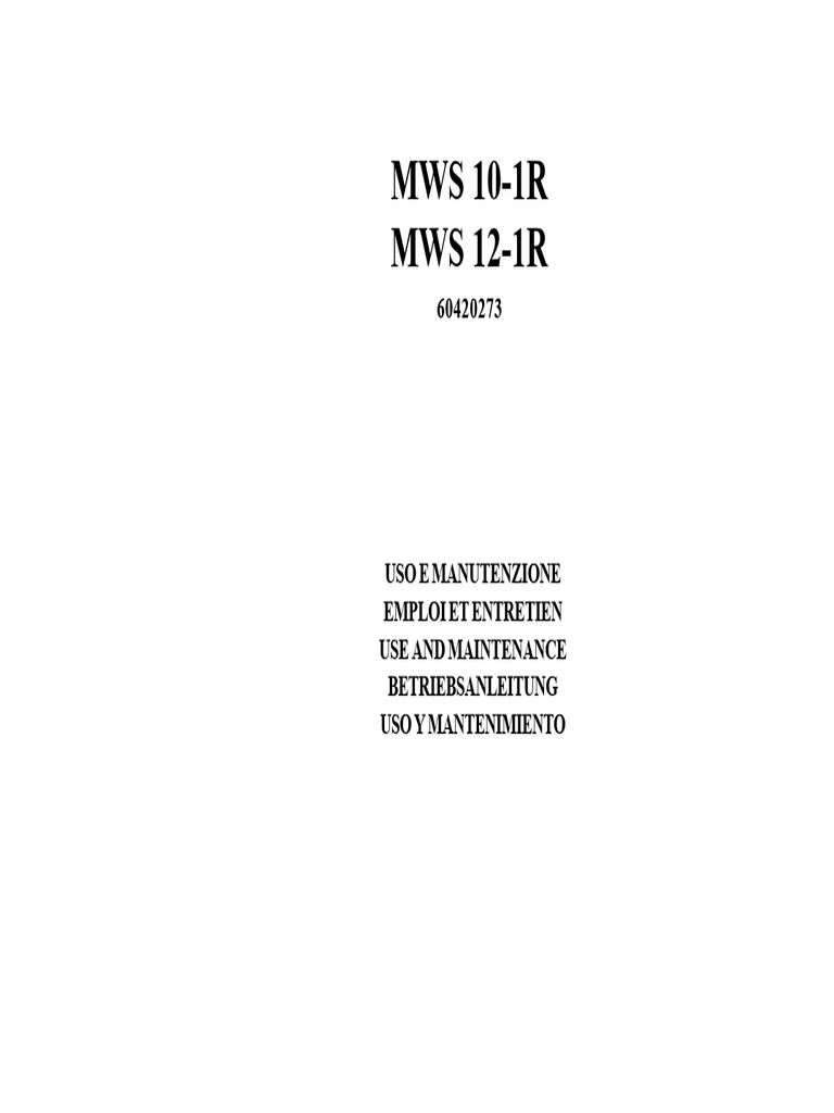 Guide d'utilisation et entretien MDI | PDF | Électricité