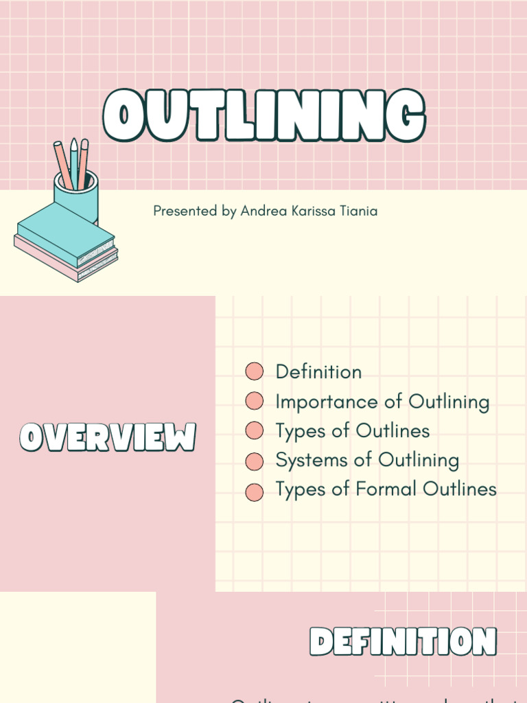 Lesson 5 - Outlining | PDF
