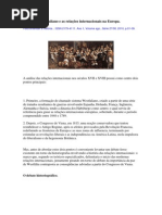 O sistema Westfaliano e as relações internacionais na Europa