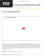 Overview of Library of Congress Classification | PDF