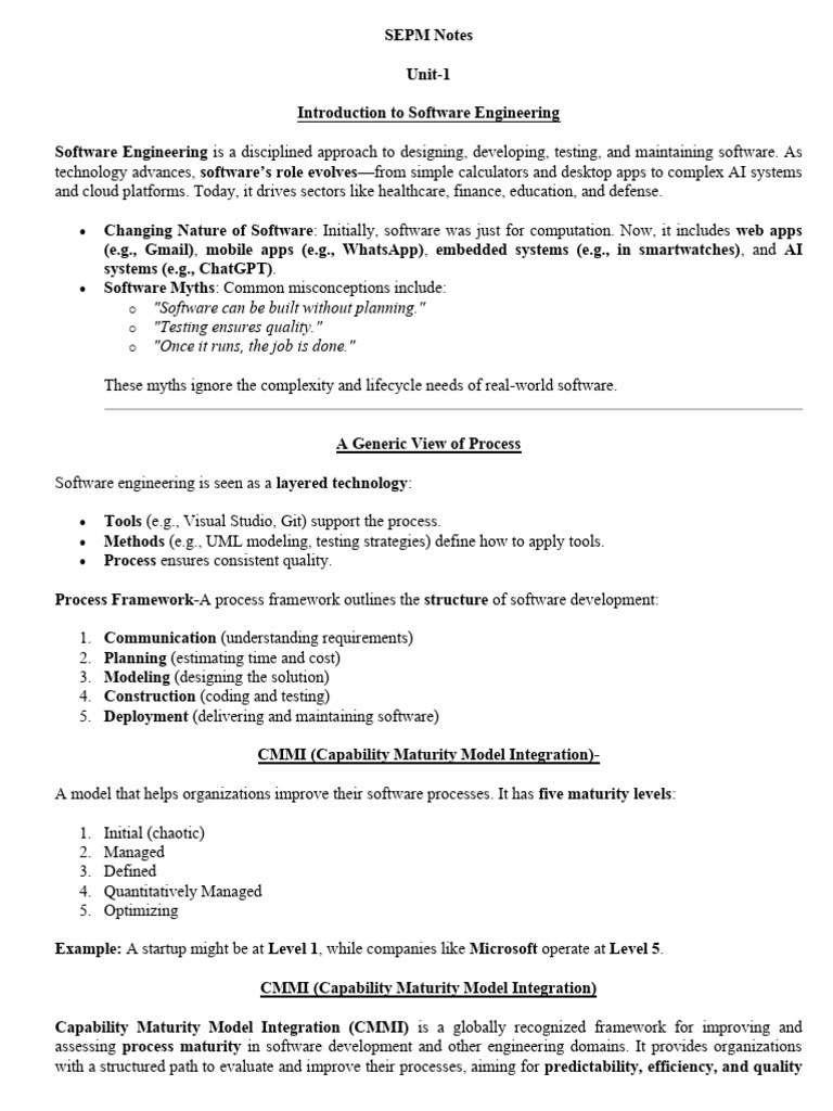 Introduction to Software Engineering Concepts | PDF | Agile Software ...