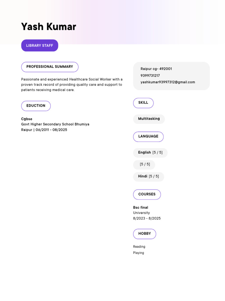 Yash 'S Resume 1b4c | PDF