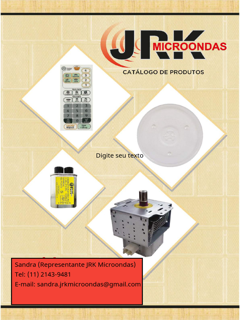 Peças para Micro-ondas: Magnetrons e Capacitores | PDF | Eletricidade ...