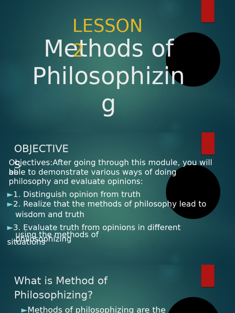 Methods of Philosophizing Explained | PDF | Reason | Scientific Method