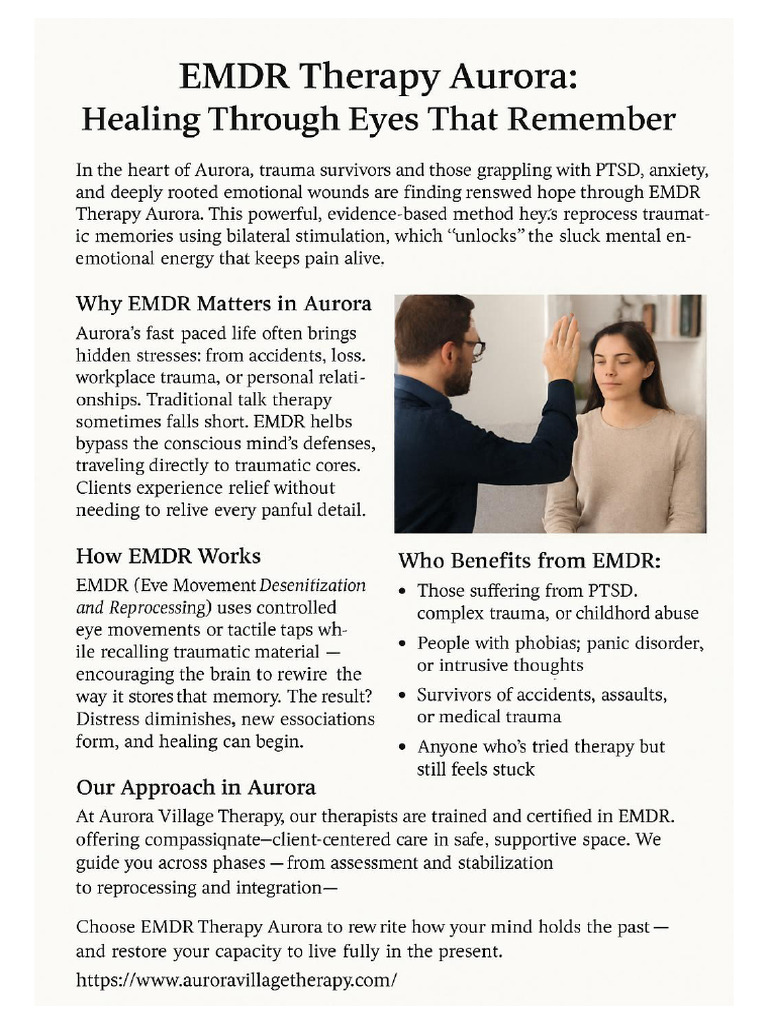 EMDR Therapy Aurora | PDF