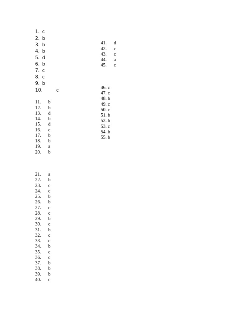 Common Module Answer Key | PDF