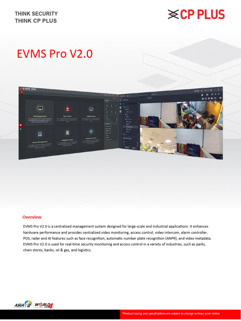EVMS Pro V2.0 Overview and Specs | PDF | 64 Bit Computing | Video