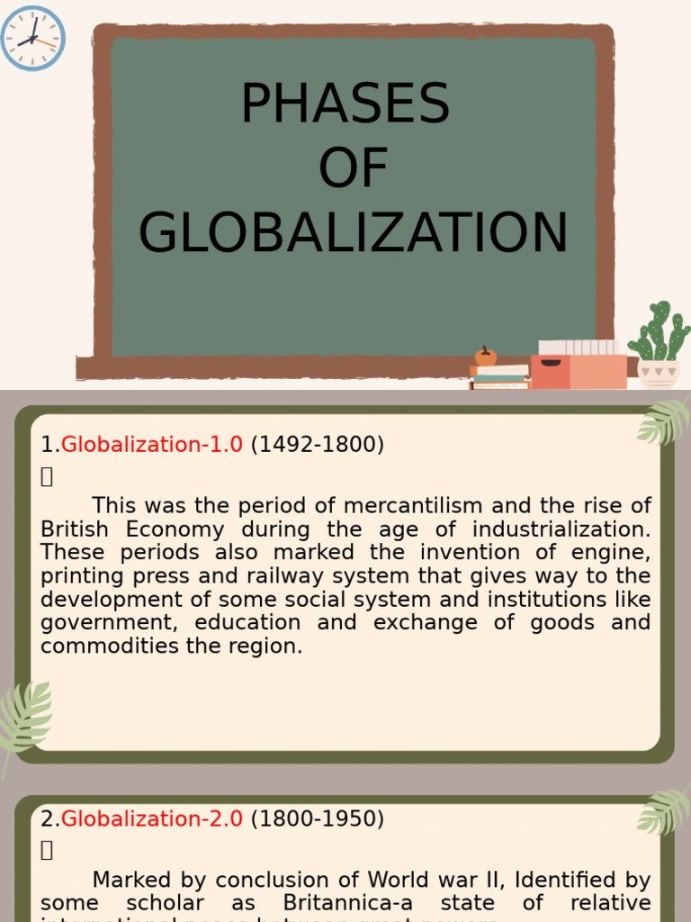 Phases of Globalization Explained | PDF | Globalization | Eastern Bloc