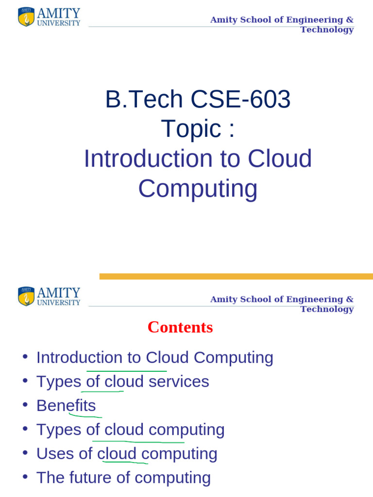 Introduction to Cloud Computing Guide | PDF | Cloud Computing ...