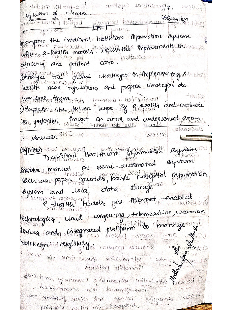 E-Health Notes | PDF