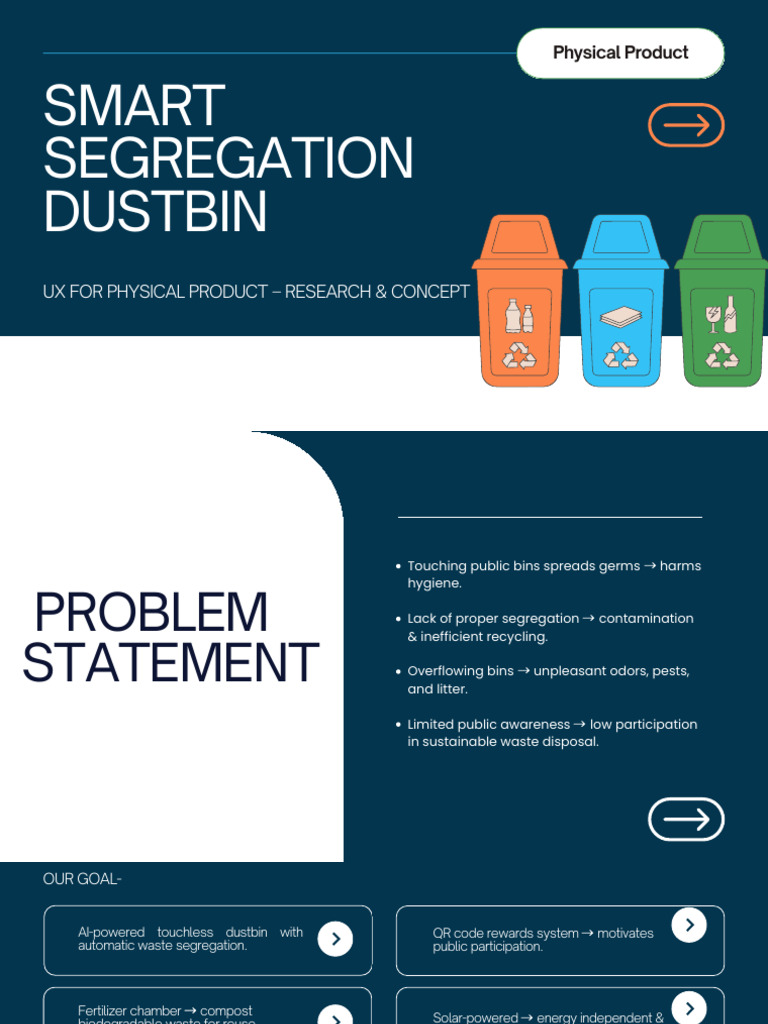 Smart Touchless Dustbin Design | PDF | Waste Management | Waste