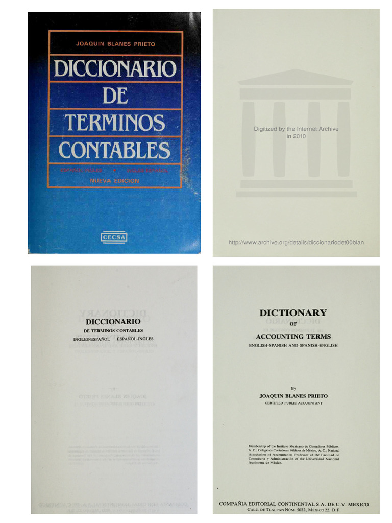 Diccionario de Términos Contables | PDF | Business | Industrias de servicio