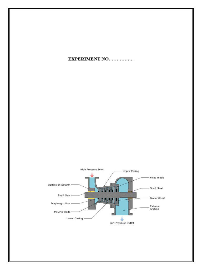 Lab Manual Steam Turbine | PDF | Turbine | Energy Technology