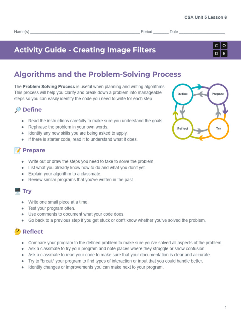Image Filter Algorithm Guide | PDF | Pixel | Algorithms