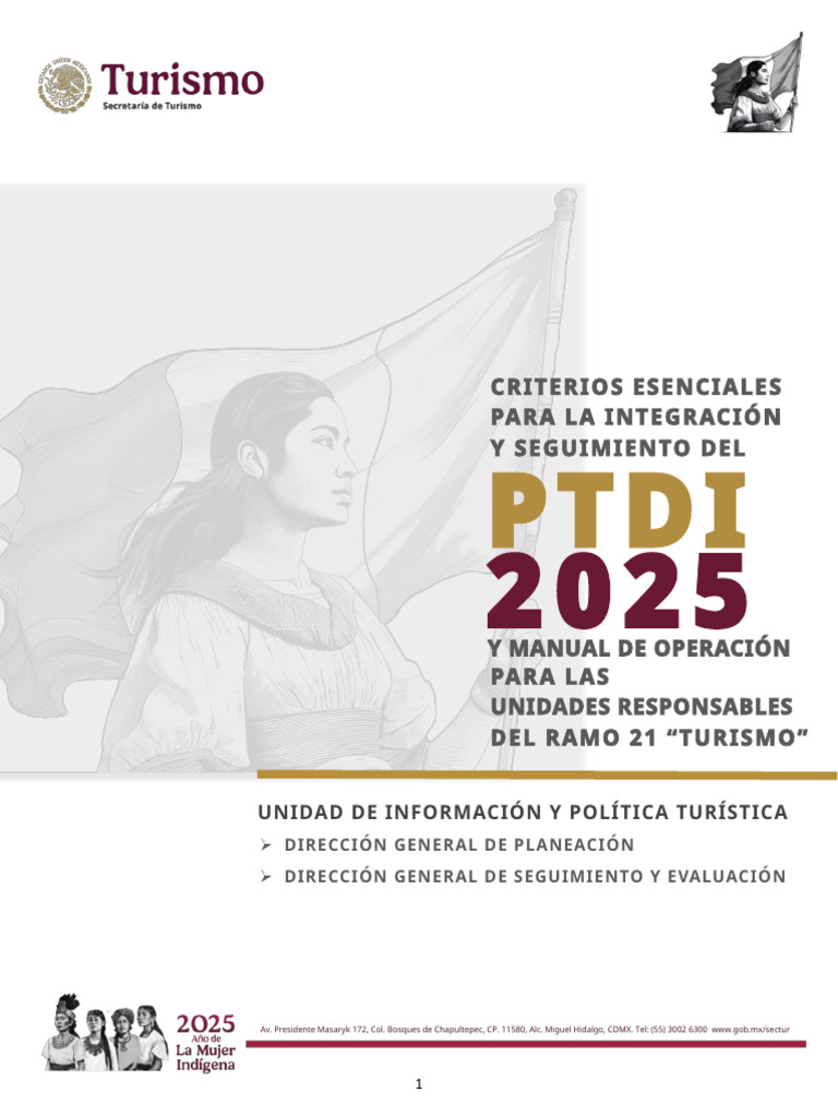 PTDI 2025: Integración y Seguimiento Turístico | PDF | Planificación