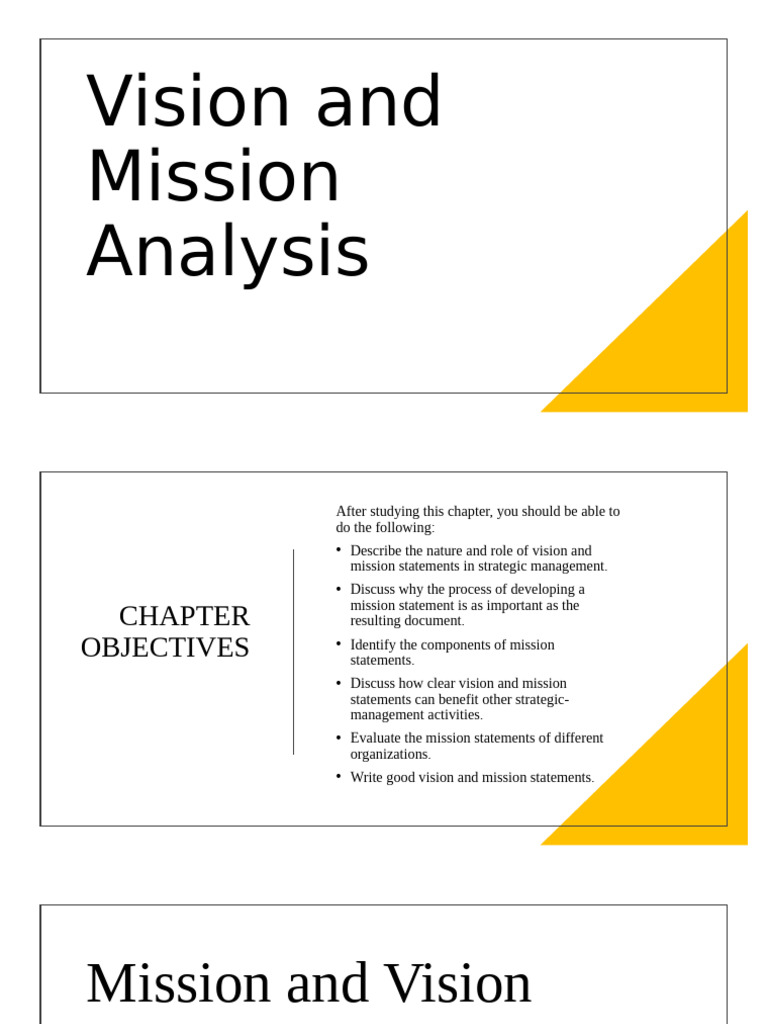 Vision and Mission Statement Analysis | PDF | Corporate Social ...