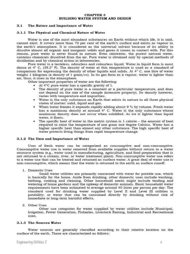 Building Water System Design Essentials | PDF | Valve | Water