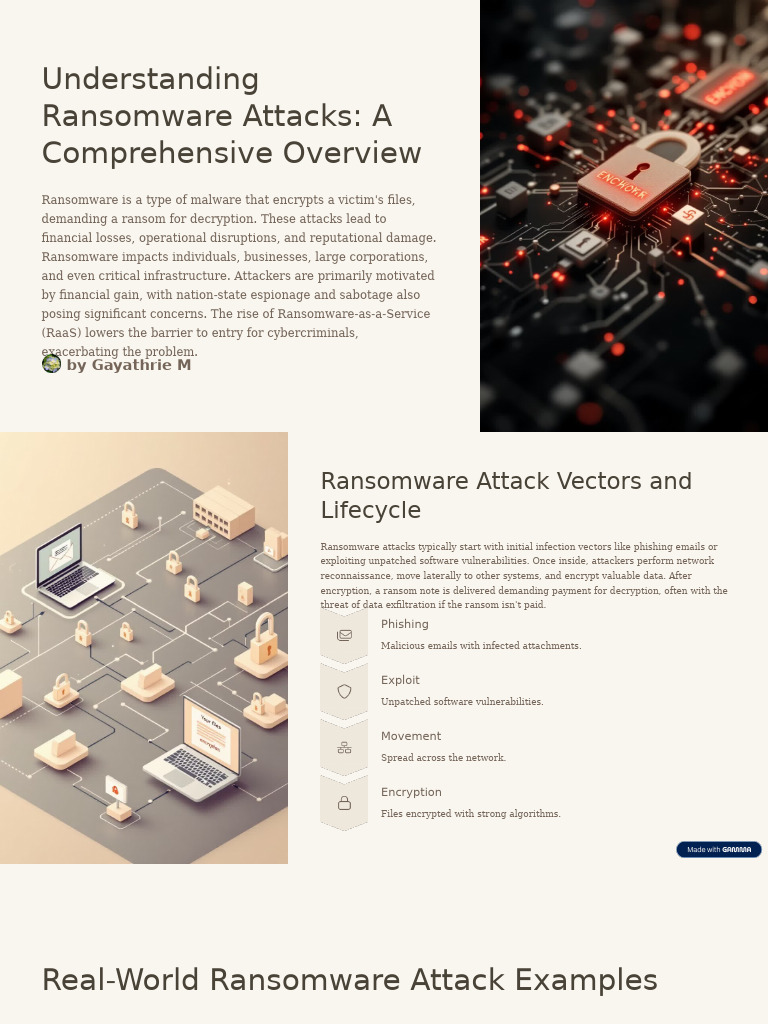 Ransomware Attacks: Overview & Prevention | PDF | Ransomware | Malware