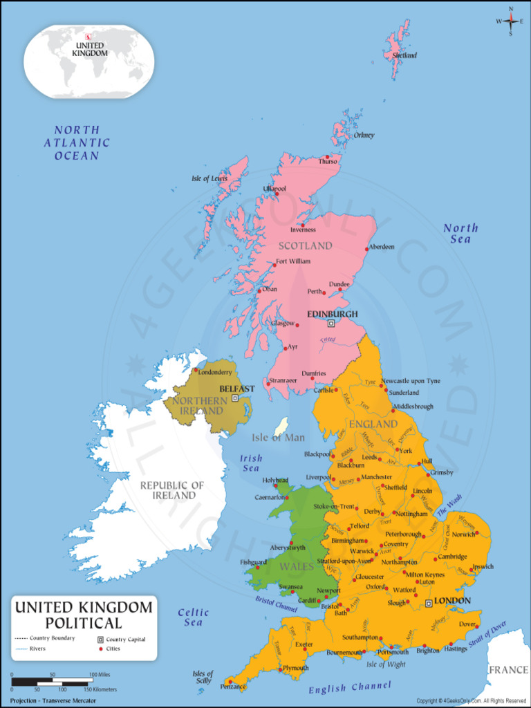 United Kingdom Political Map | PDF