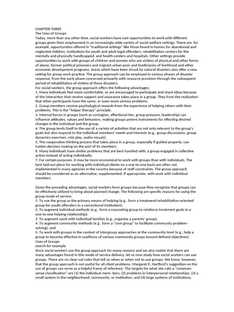 Group Work in Social Services | PDF | Anxiety | Grief
