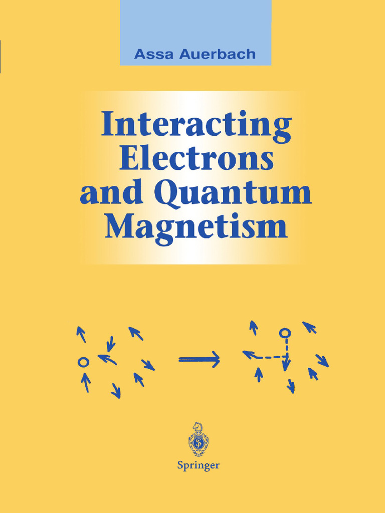 Interacting Electrons & Quantum Magnetism | PDF | Electron | Spin (Physics)