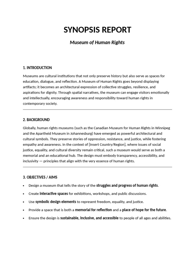 Islamabad Human Rights Museum Design | PDF | Museum | Human Rights