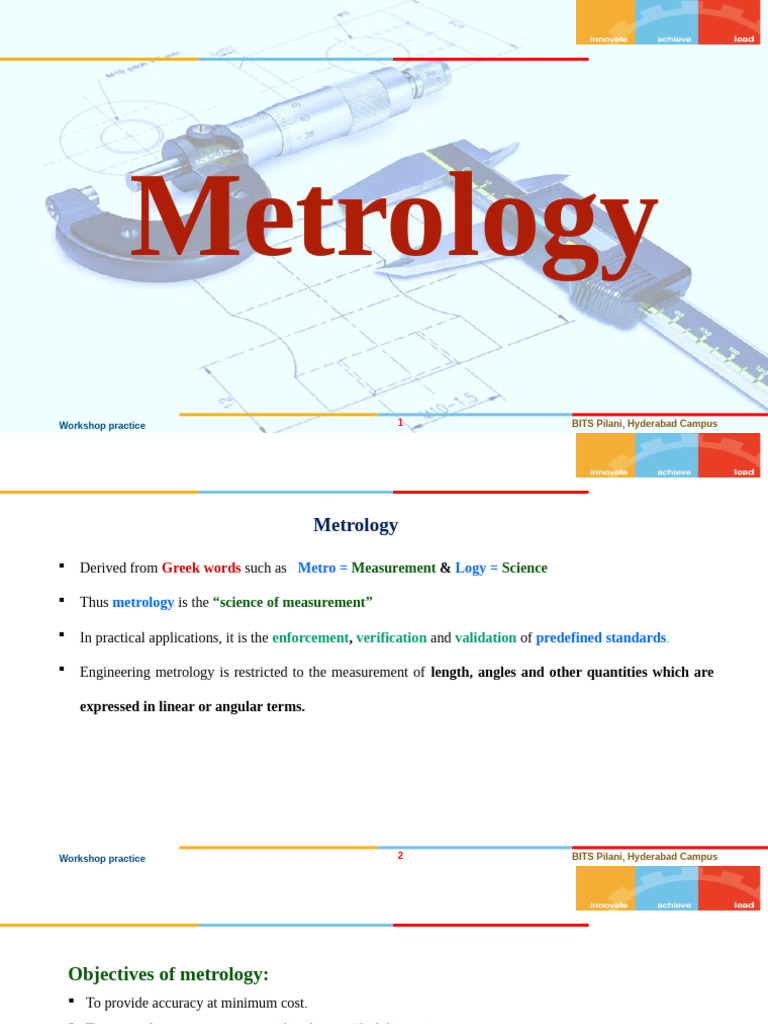 Engineering Metrology Workshop Overview | PDF | Calibration | Measurement