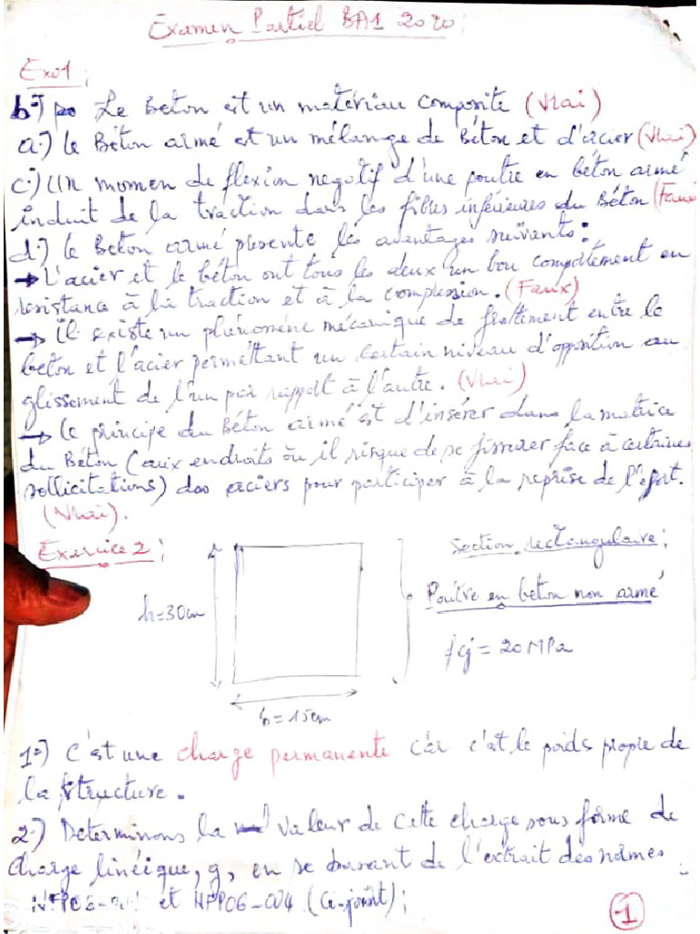Examen BA1 2020 | PDF
