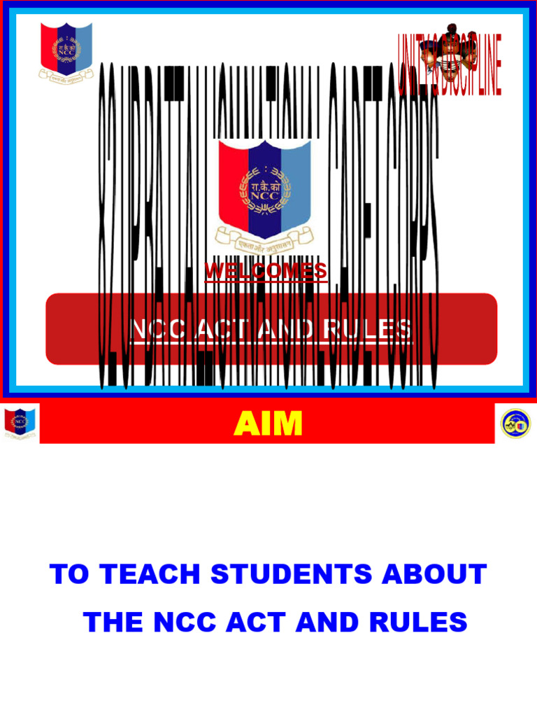 NCC Act and Rules Overview | PDF | Youth Organizations | Military ...