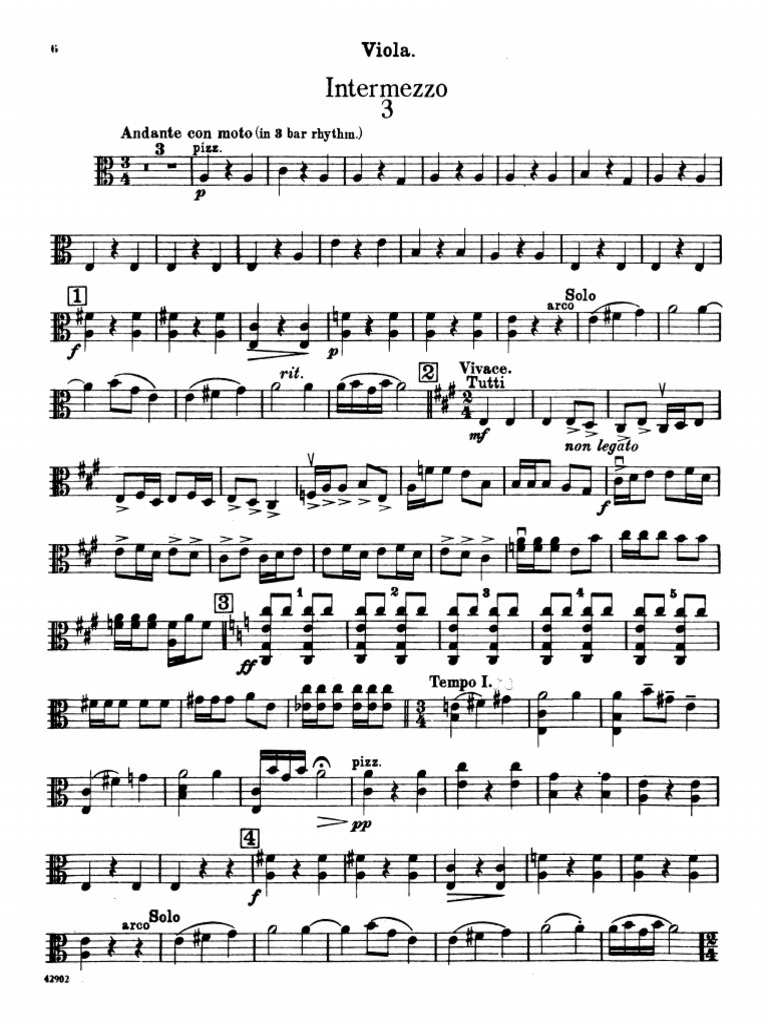 (YSAYE) Holst ST Paul's Suite Viola | PDF