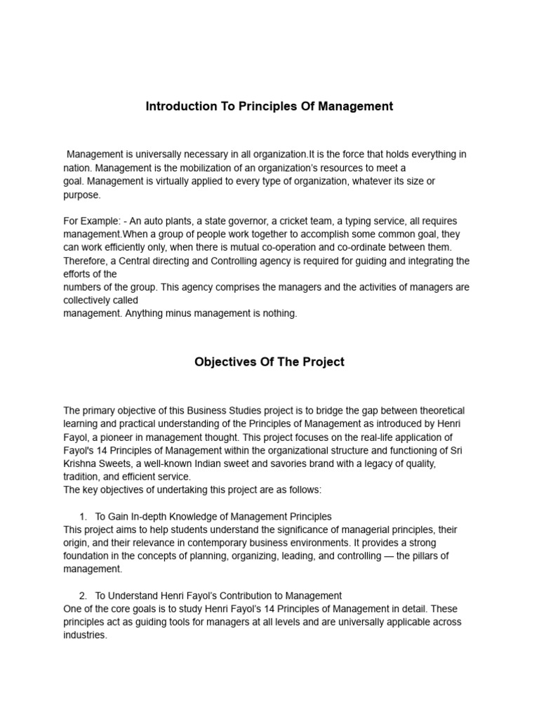 Principles of Management Explained | PDF | Employment | Team Building