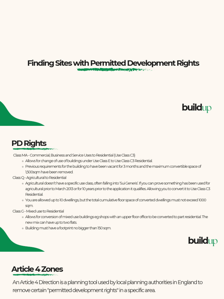 Permitted Development Rights Explained | PDF