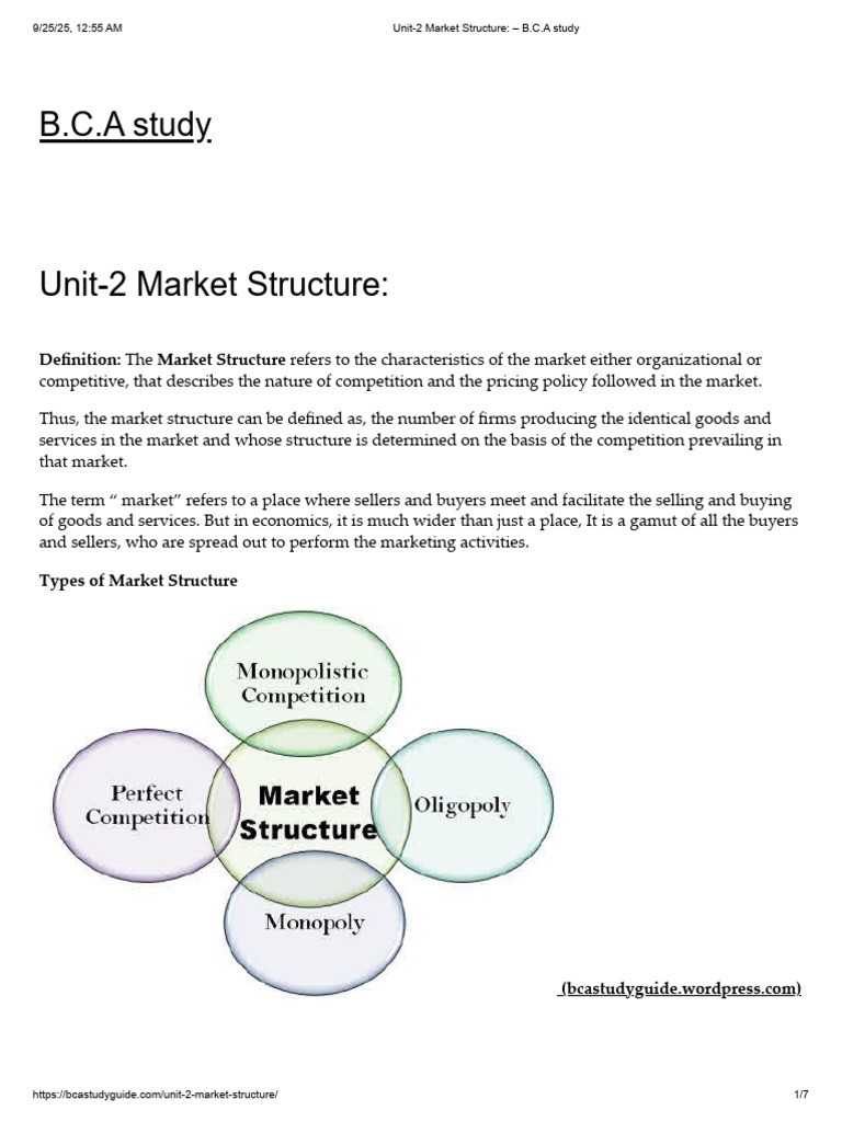 Understanding Market Structures Explained | PDF | Monopoly | Oligopoly