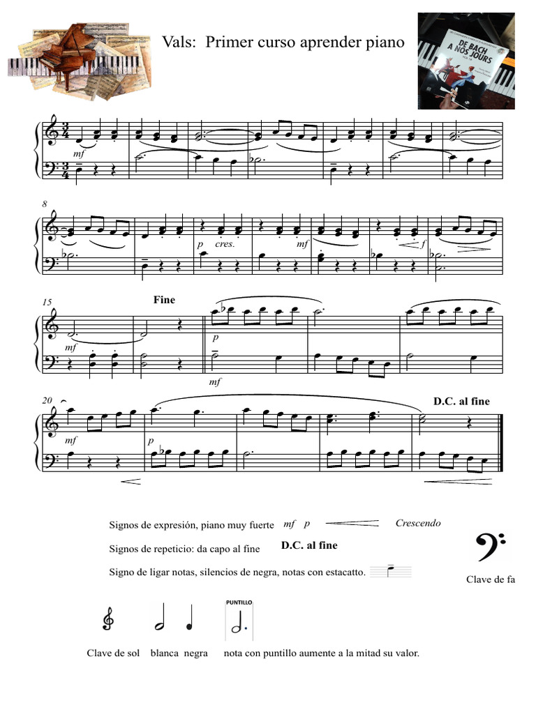 2b7d4 Vals Partitura Completa | PDF