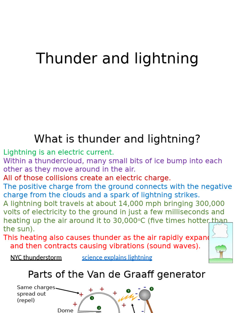 Thunder and Lightning | PDF