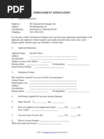 Download Employment Application by RocketLawyer SN92322056 doc pdf