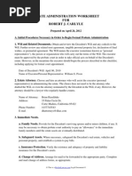 Download Estate Administration Worksheet by RocketLawyer SN92322075 doc pdf