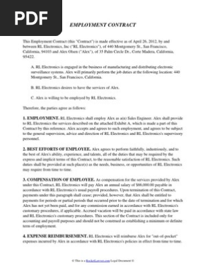 Employment Contract
